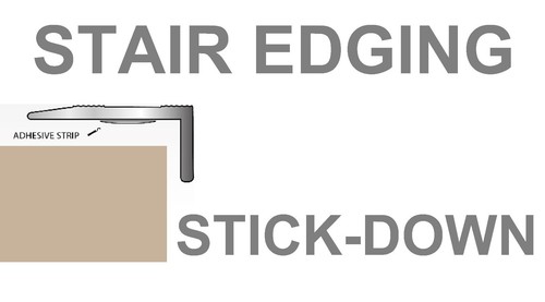 Aluminium stair edging - aluminium,