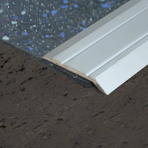 Matt silver aluminium ramp - matt,