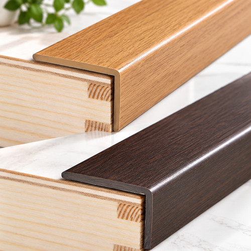 Upvc wood effect stair nosing - wood,